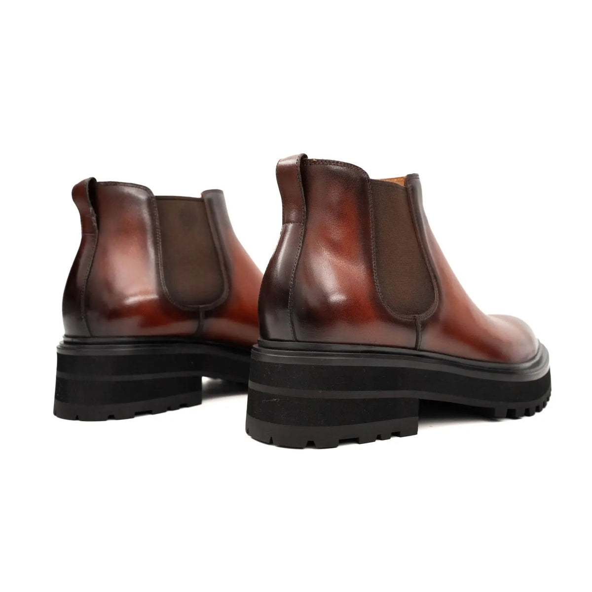 Brown Calf Leather Chelsea Boots