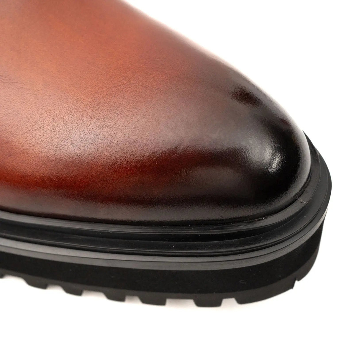 Brown Calf Leather Chelsea Boots