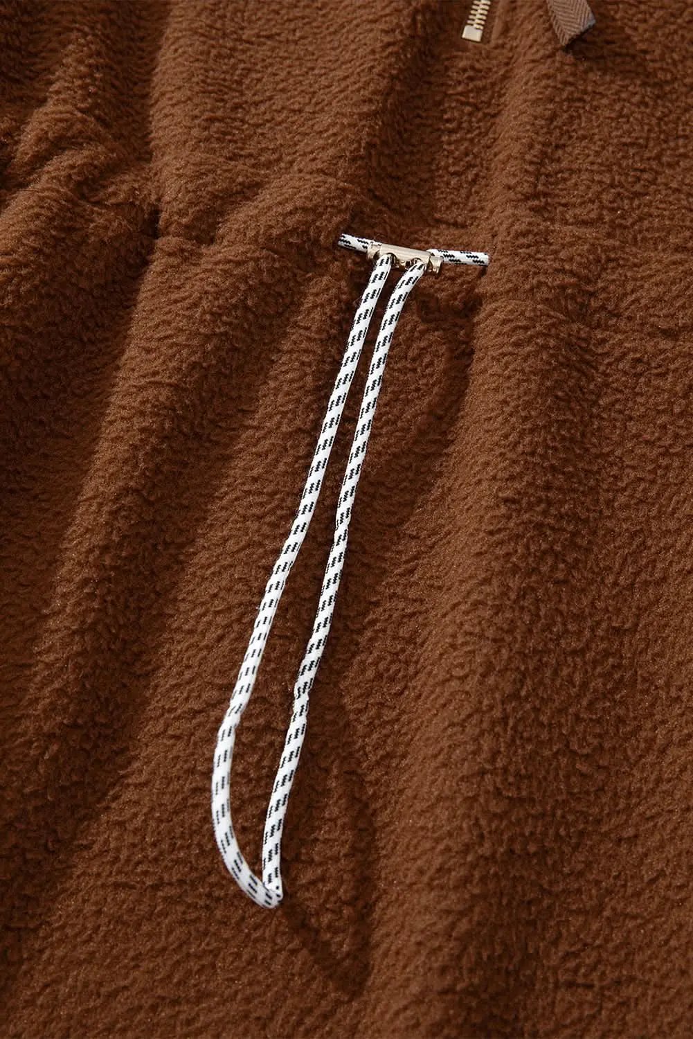 Sweaters Love Salve Brown Fleece Pullover Women's Daily Sweatshirt: Soft, Cozy