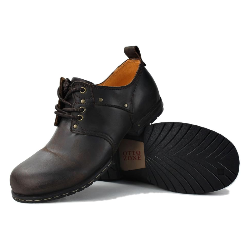 Botines Chukka Retro de Cuero para Hombre OS-6015-1-Retro-Style-R