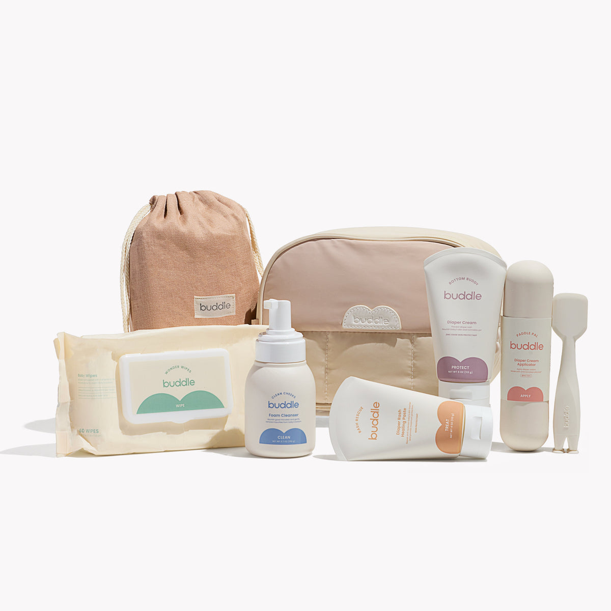 Kit definitivo para el cuidado de la piel del pañal Buddle