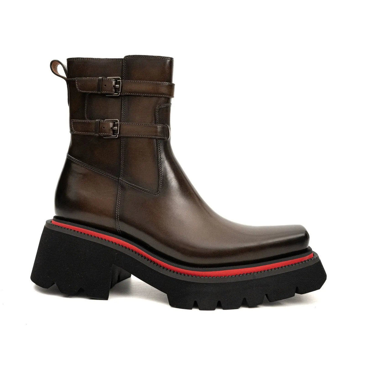 Dark Brown Cow Leather Chelsea Boots