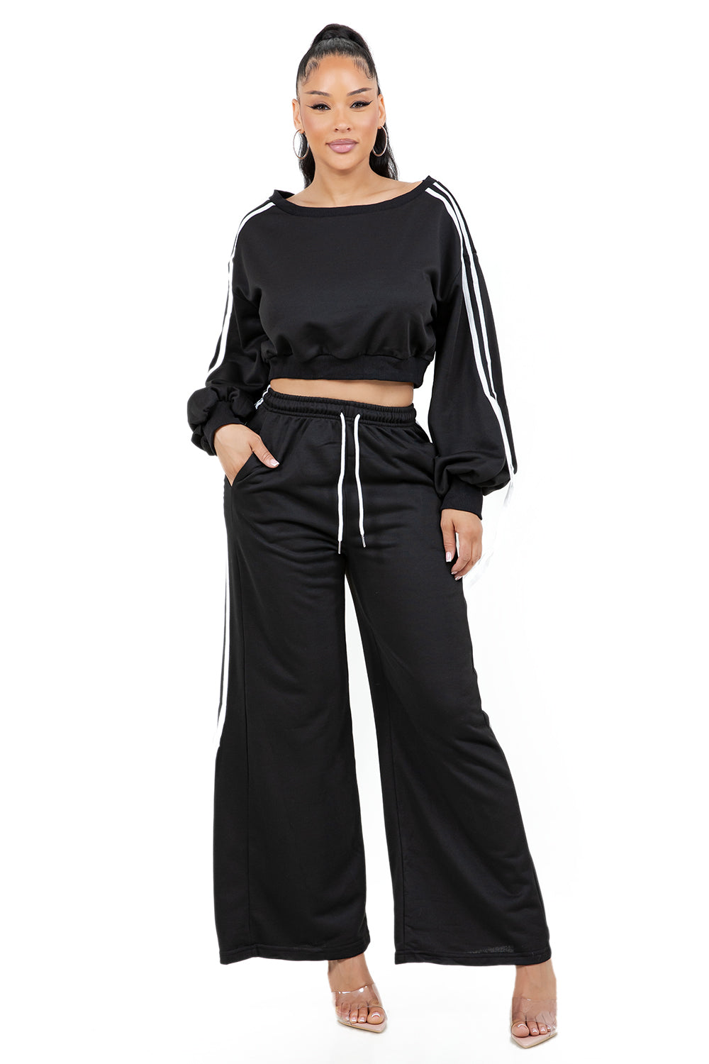 WOMEN FASHION SWEATSHIRT AND PANTS SET