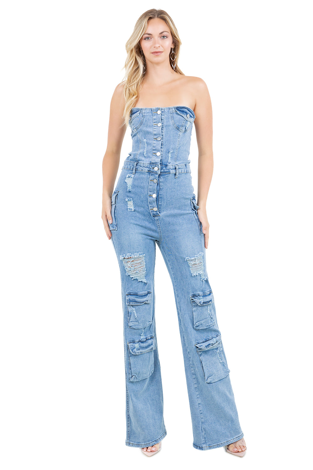 WOMEN FASHION DENIM JUMPSUIT