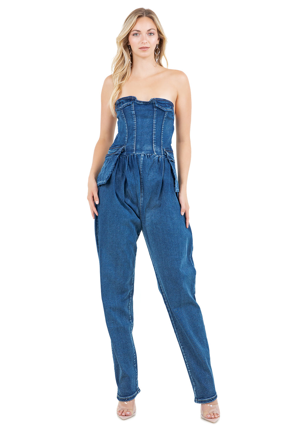 WOMEN FASHION DENIM JUMPSUIT