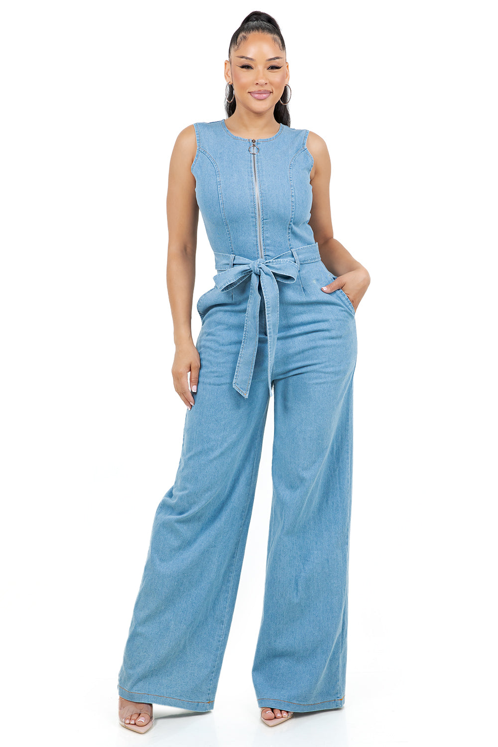 WOMEN FASHION DENIM JUMPSUIT