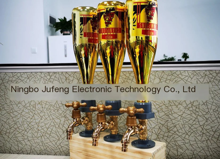 Whiskey Wood Dispenser with Tap and Water Function
