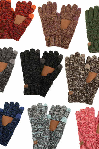 C.C Multi Color Gloves With Lining Inside