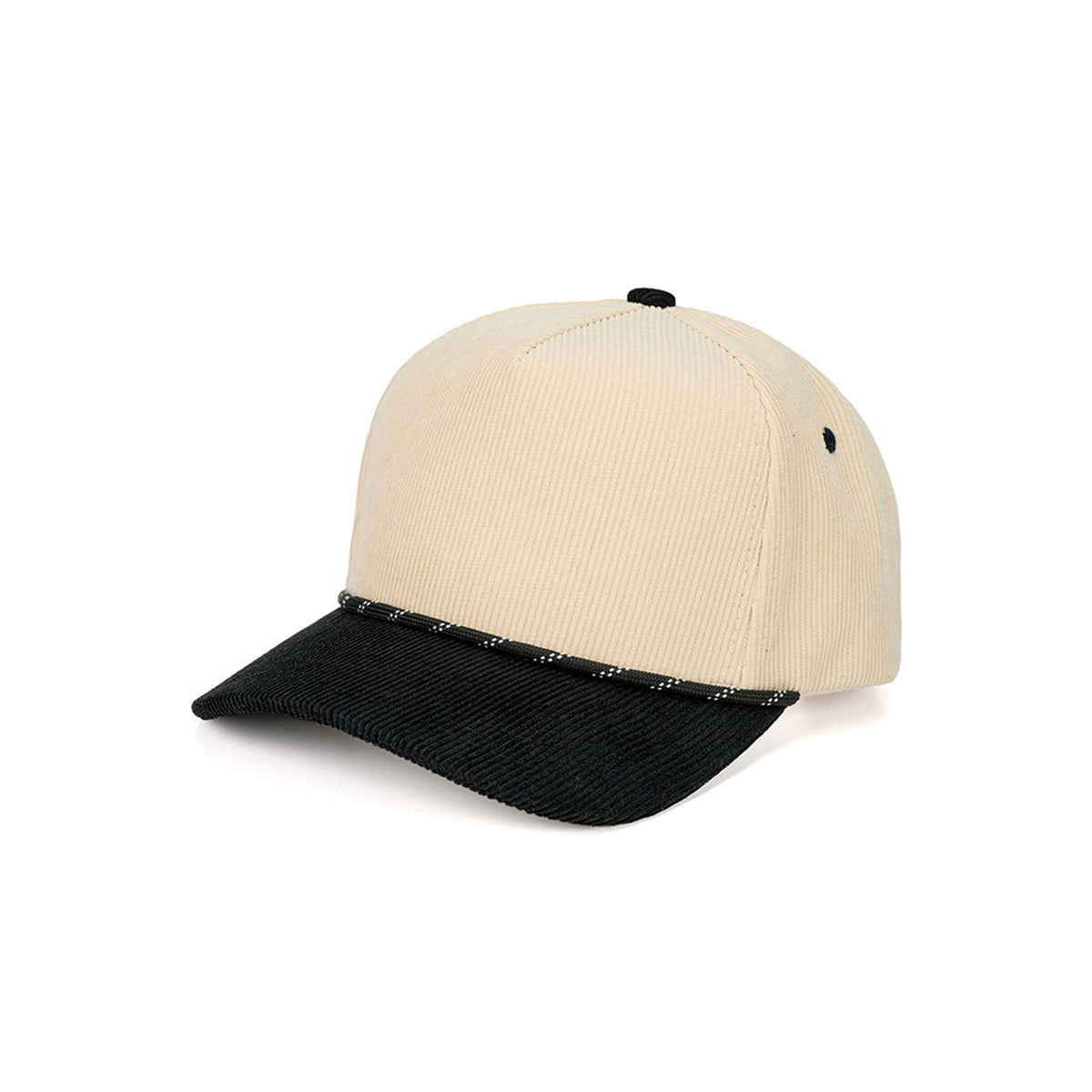 C.C Two Tone Rope on Two Tone Corduroy Trucker Hat Baseball Cap