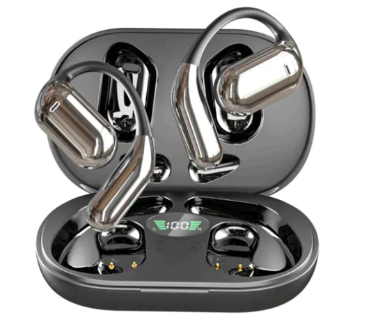 Auriculares Bluetooth montados en la oreja con pantalla LED (un juego)