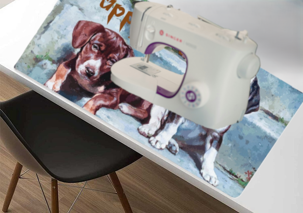 Puppy Love Cute Puppies 40" x 20" Desk Mat