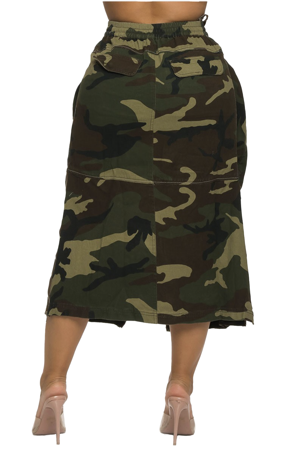 Falda cargo de camuflaje **SIN ELASTICIDAD**