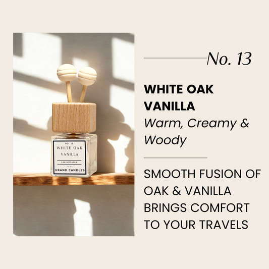 White Oak Vanilla Car Diffuser