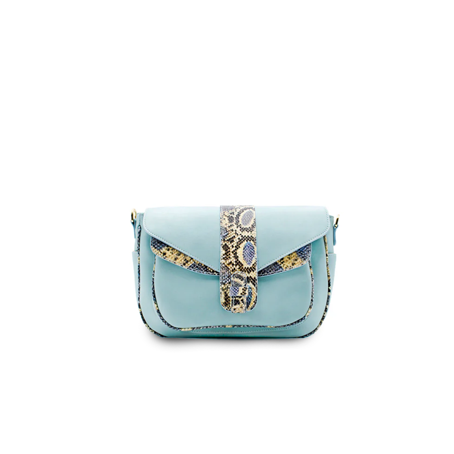 Kara en cuero azul