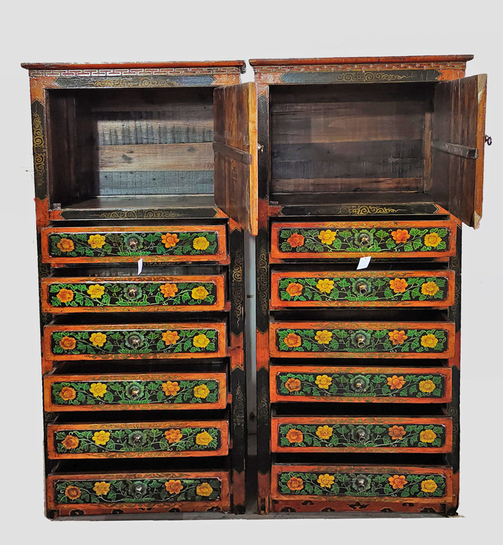 Tibetan Chest with 6 Drawers 1