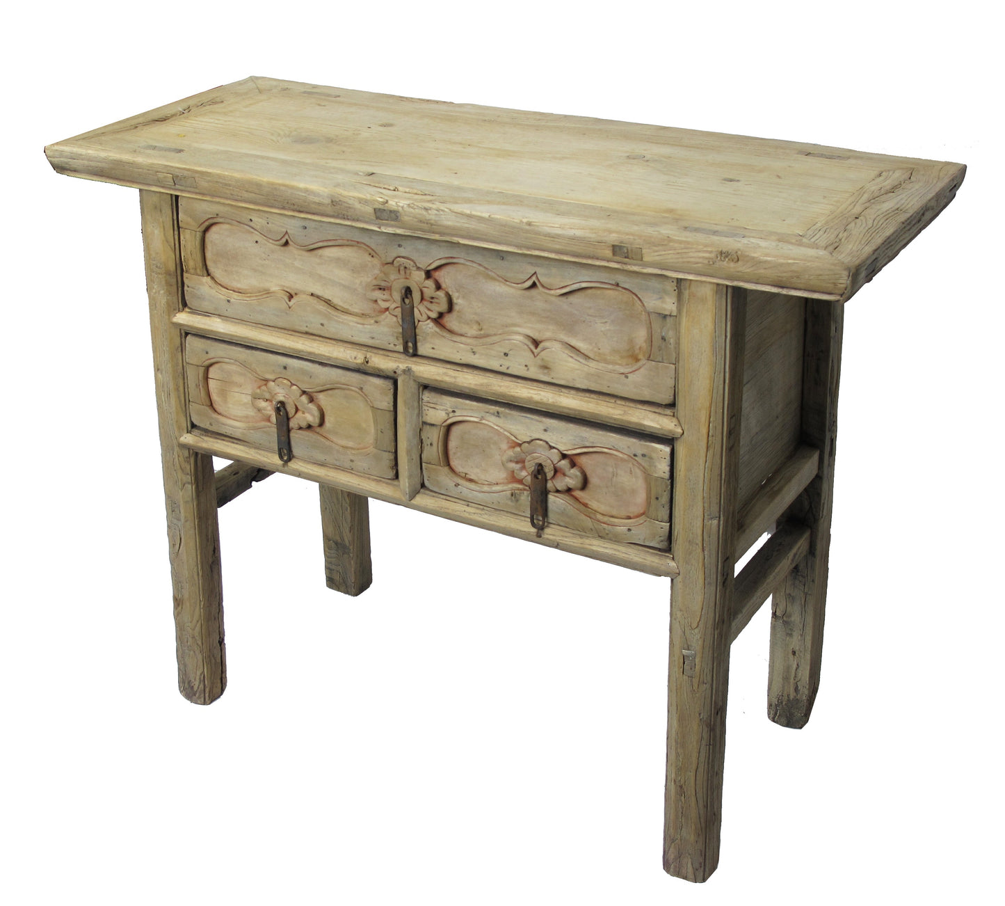 Rustic Asian Dressers with Decorative Carved Drawer Fronts  3 & 4