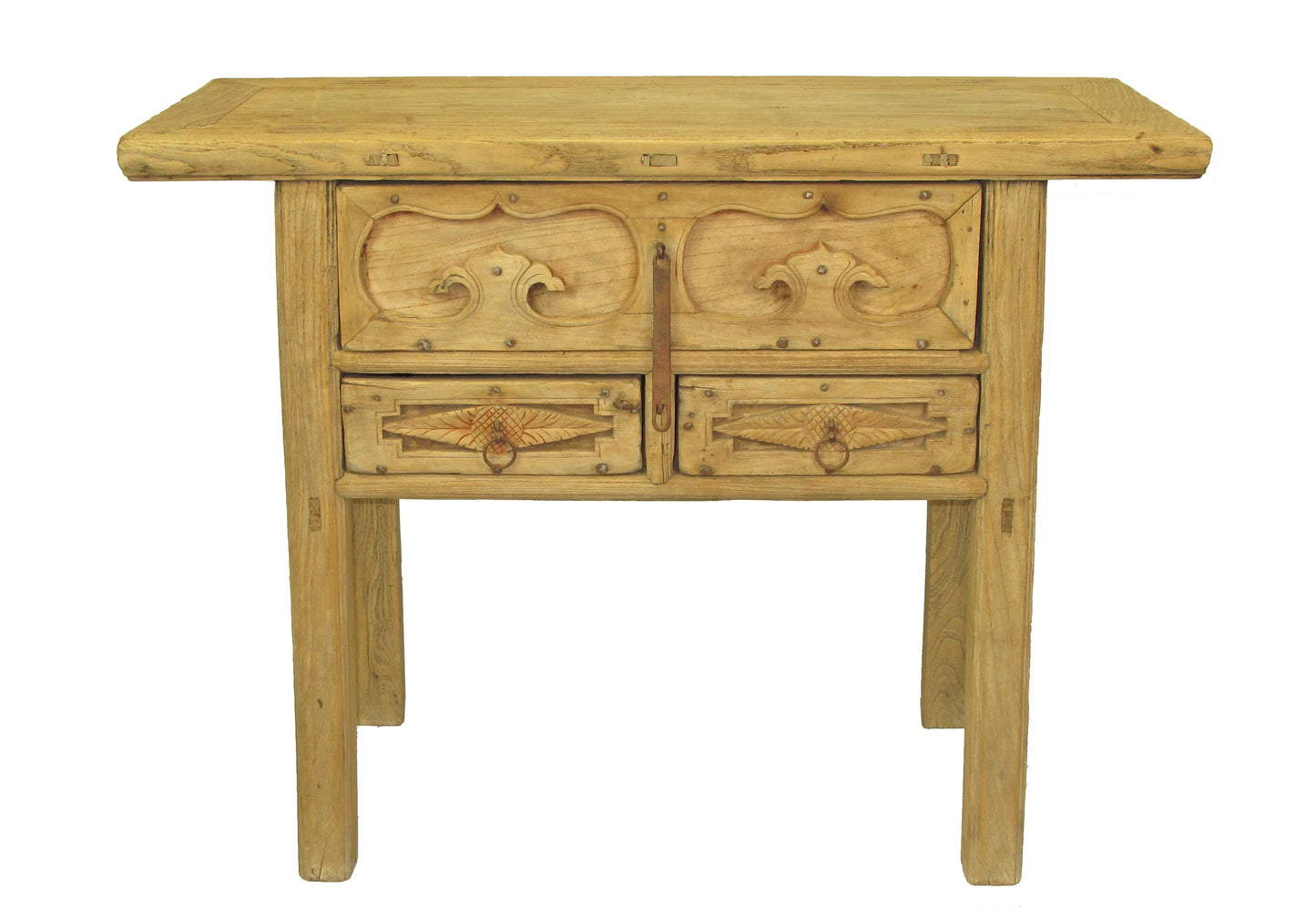 Rustic Asian Dressers with Decorative Carved Drawer Fronts  3 & 4