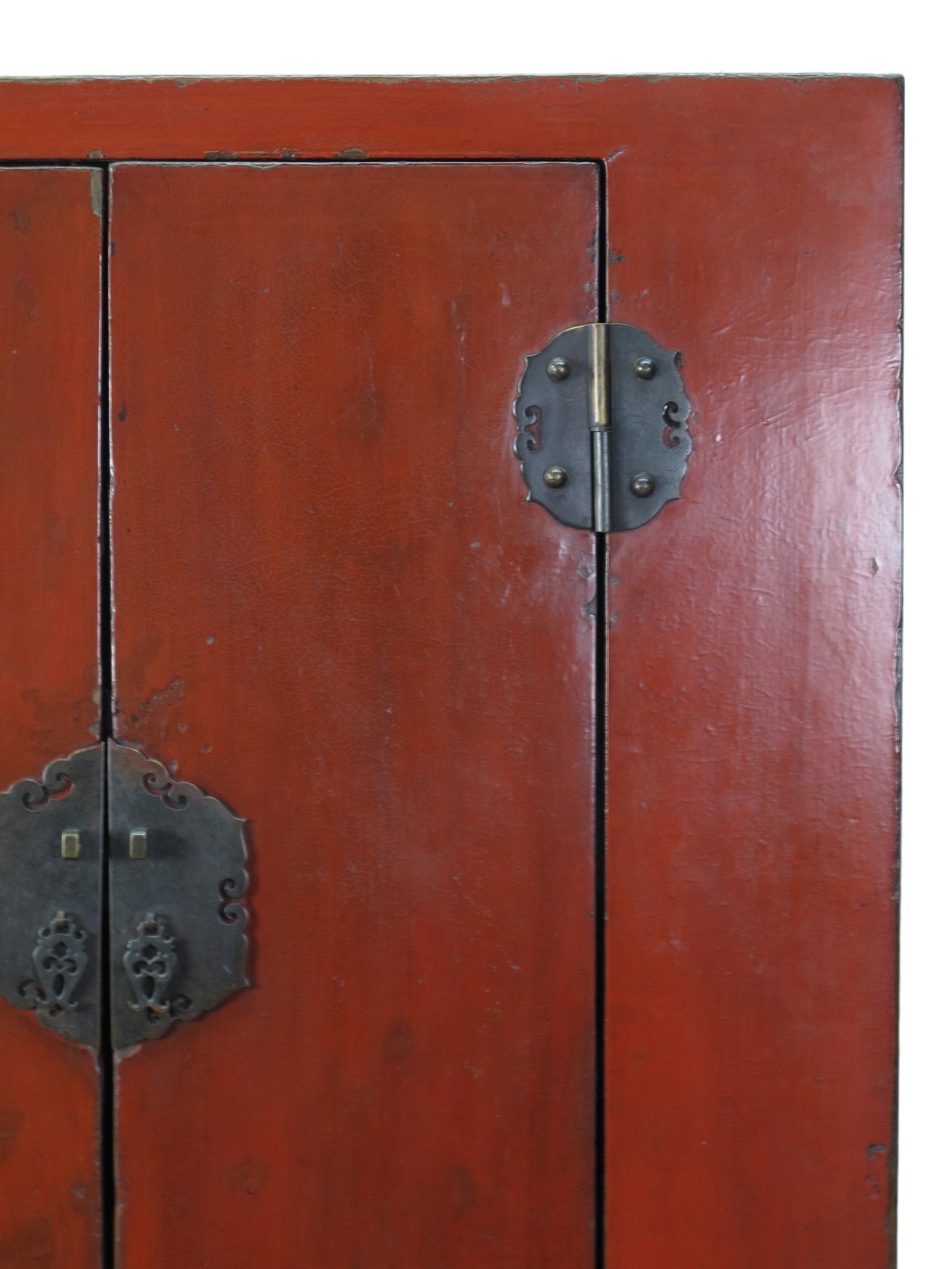 Red Chinese Antique Cabinet