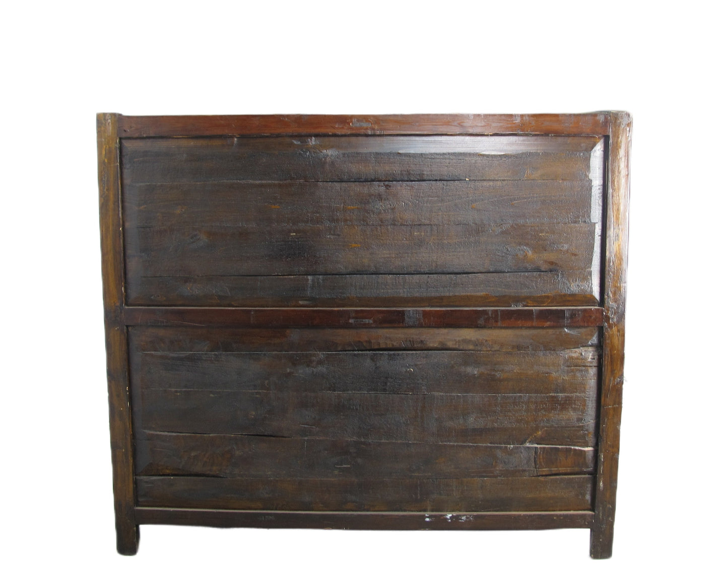 Vitrina antigua china pintada a mano – 59 pulgadas de alto, diseño pintado a mano