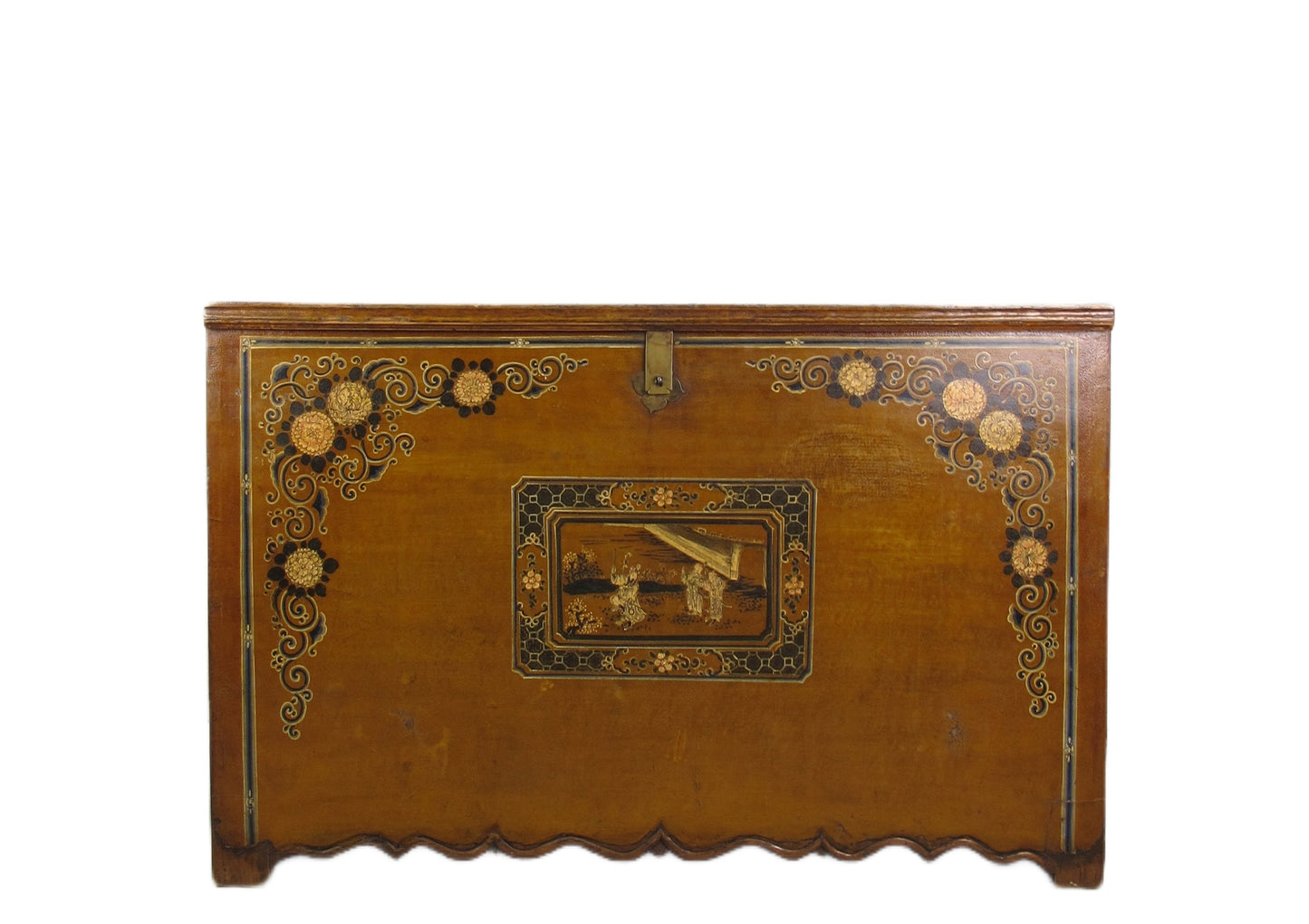 Mueble baúl antiguo de Mongolia
