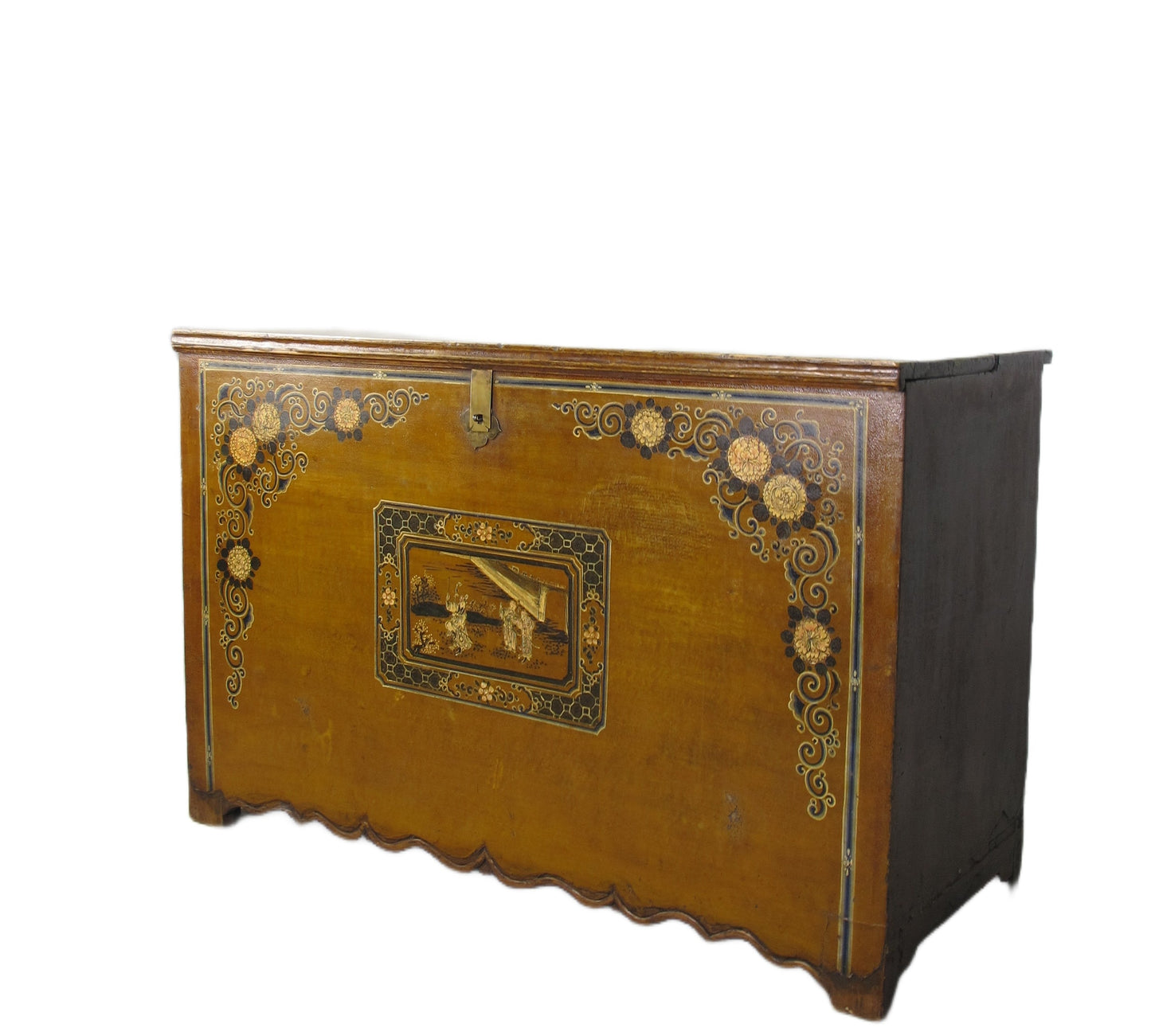 Mueble baúl antiguo de Mongolia