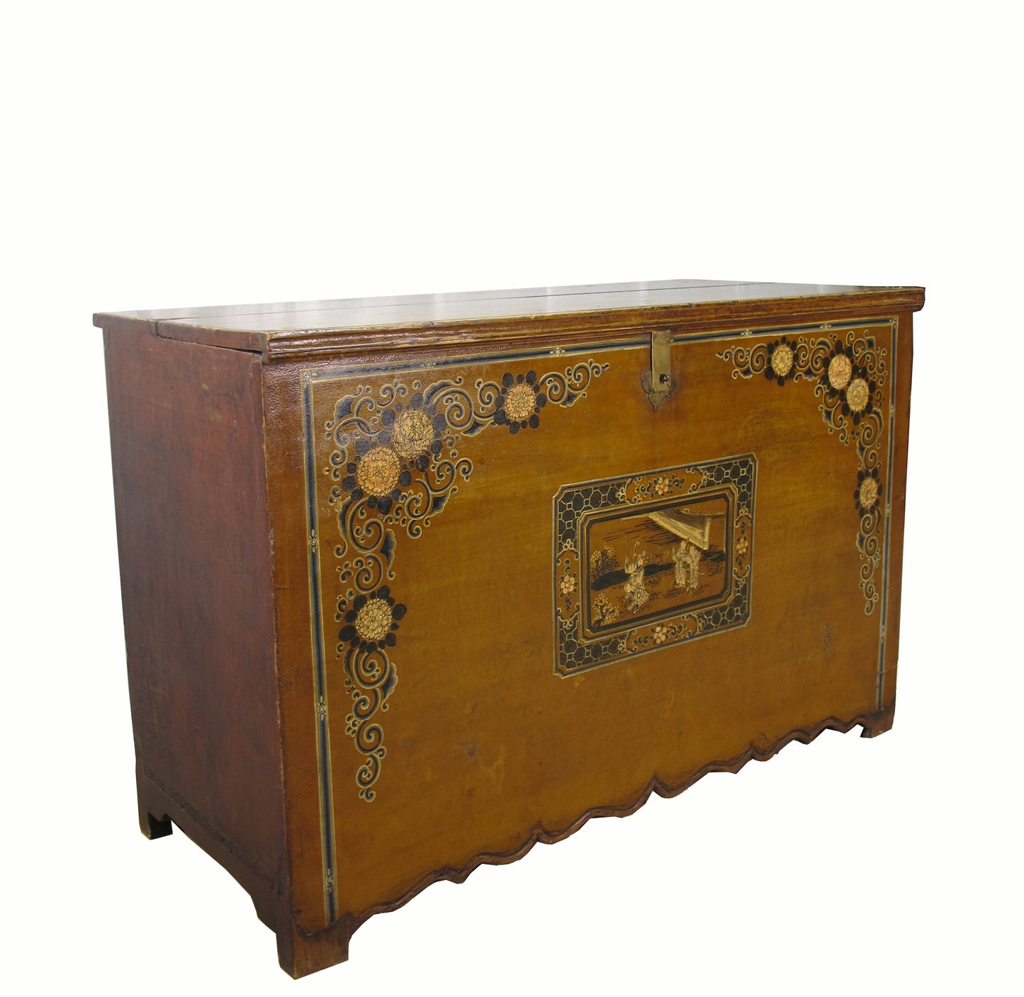 Mueble baúl antiguo de Mongolia