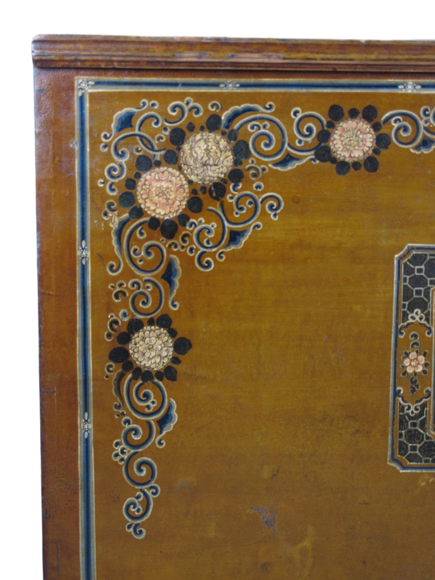 Mueble baúl antiguo de Mongolia