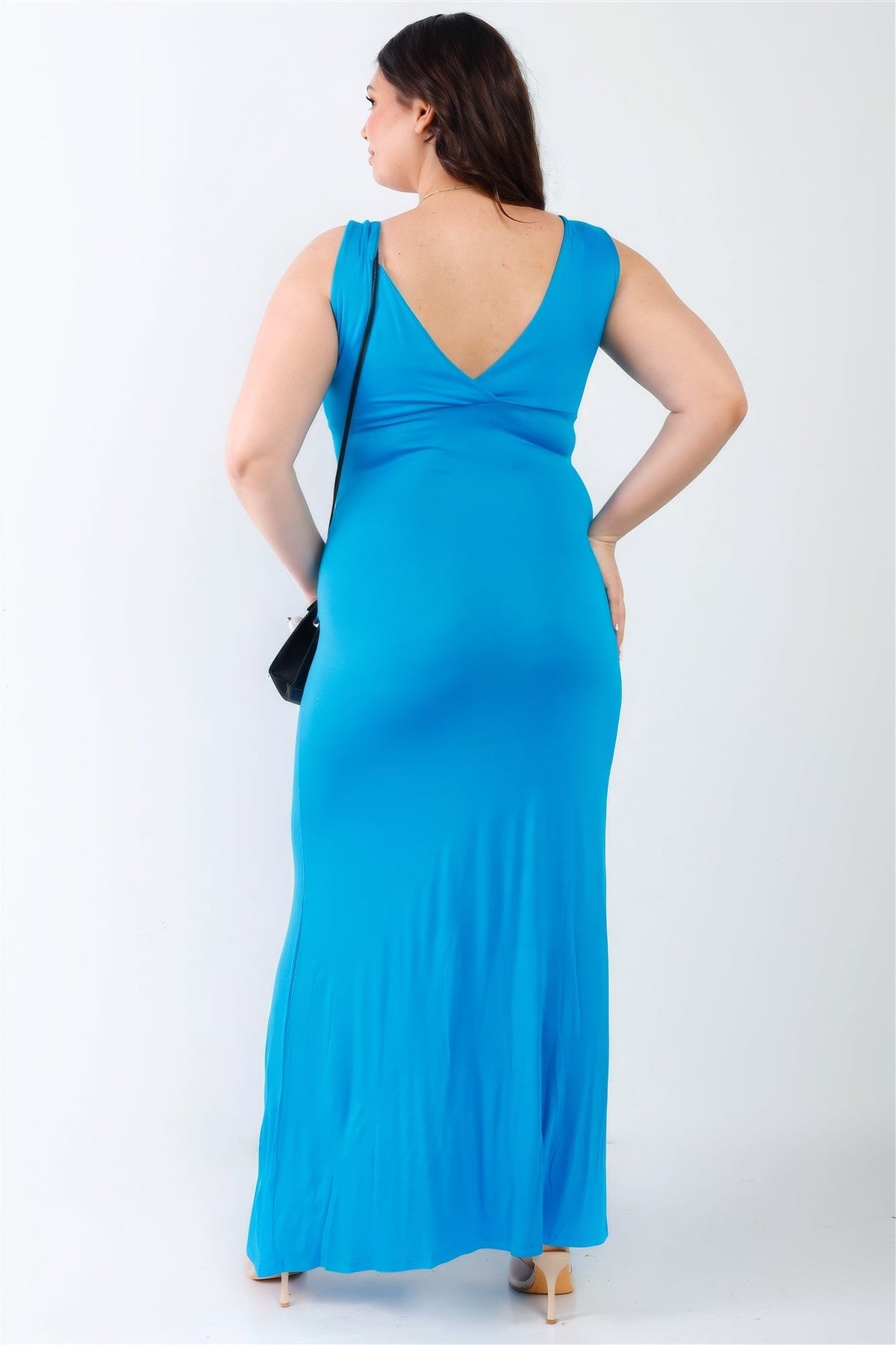 “Classy Hottie” Blue Maxi Dress