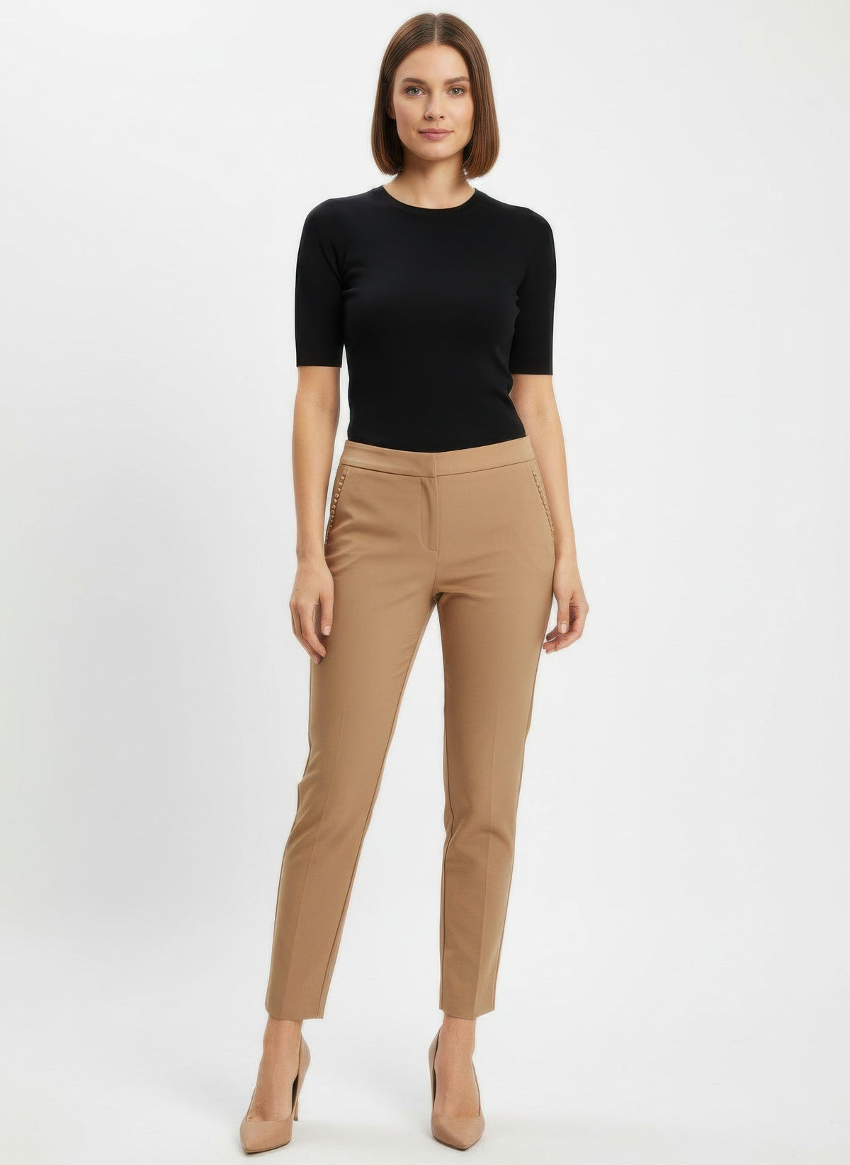 Zac & Rachel Solid Ankle Pants