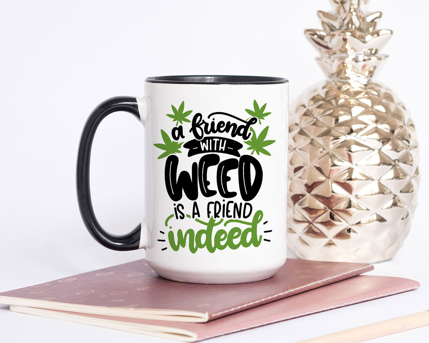 Una taza de café "Un amigo con hierba"