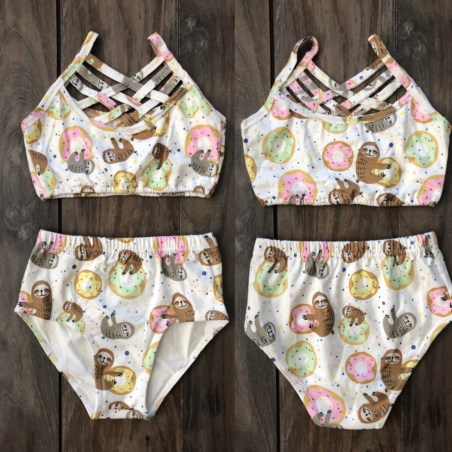 Conjunto clásico de 2 piezas Sloth & Donuts