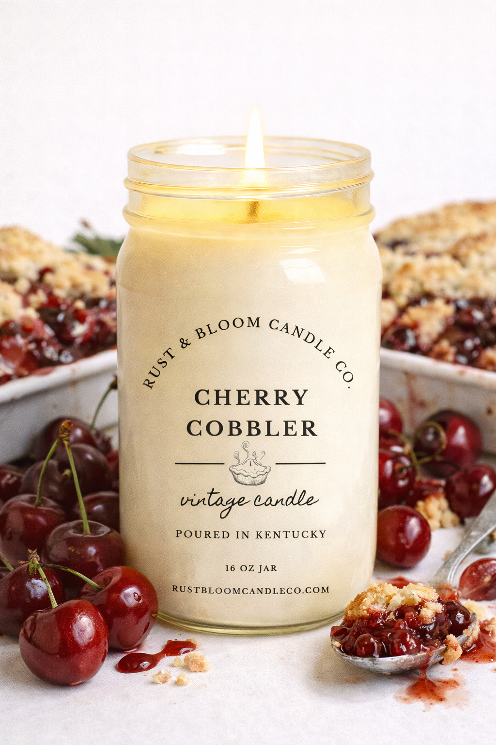 Vela de 16 oz de Cherry Cobbler