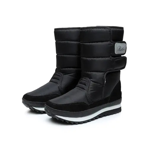 Winter Non-Slip Waterproof Cotton Flat Boots