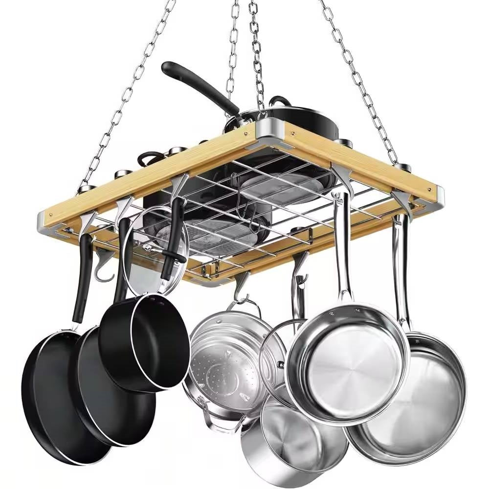Rejilla rectangular de metal de 23.5 pulgadas para cocina, montada en el techo