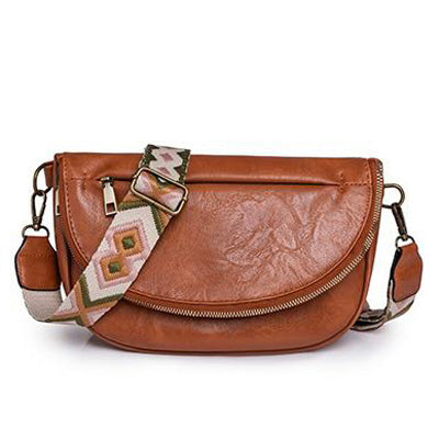 Bolso cruzado de cuero Callie Fold Over