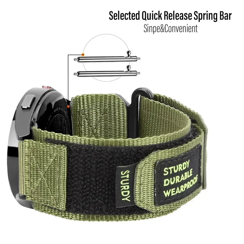 COROS PACE & APEX Nylon Hook-and-Loop Band, Camo & Solids, S or L