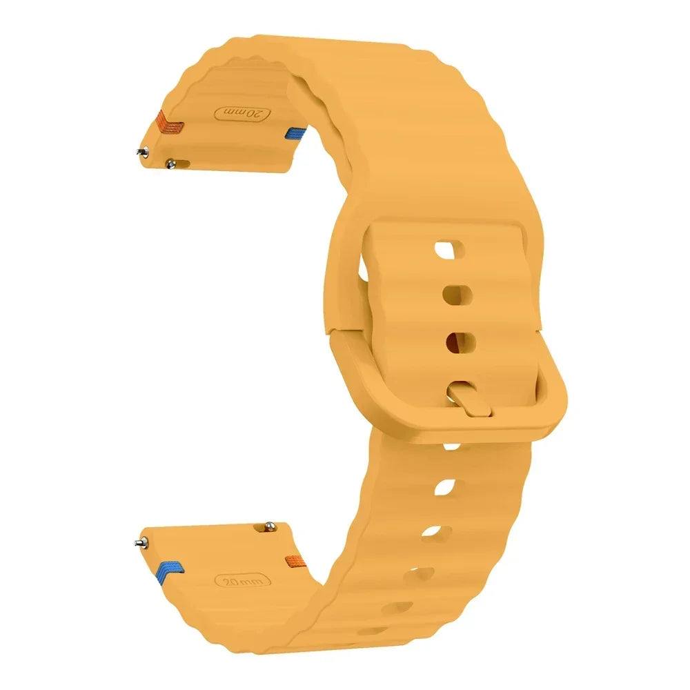 COROS PACE & APEX Wave-Ribbed Silicone Band, Matching Buckle