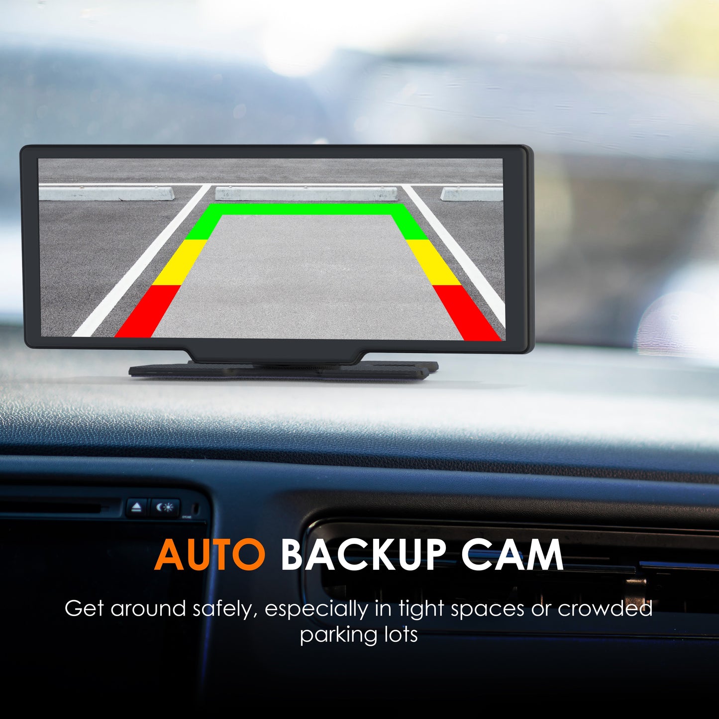 REXING CPDuo Pro – Receptor inalámbrico Apple CarPlay / Android Auto con pantalla táctil LCD de 10.26 pulgadas