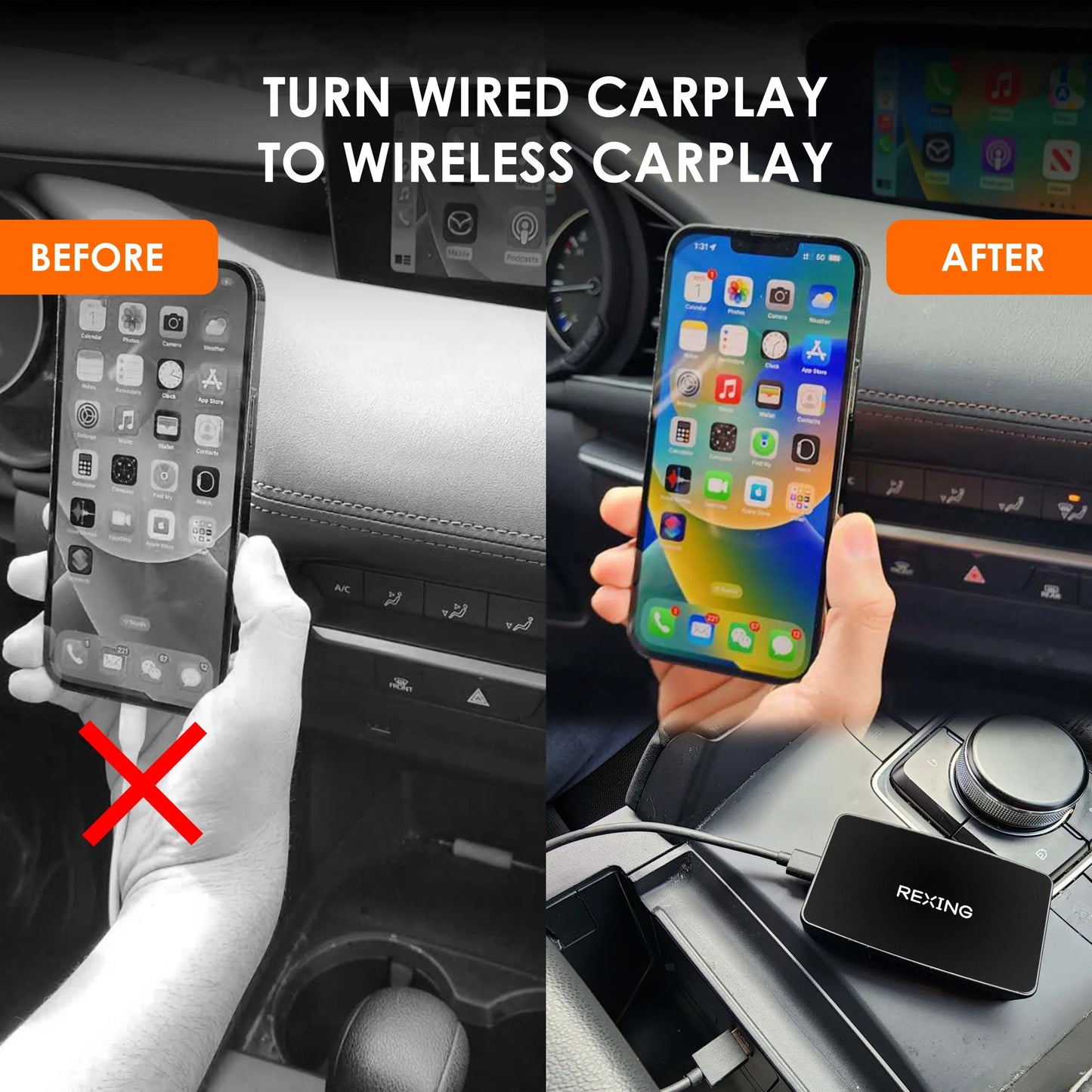Adaptador inalámbrico Rexing CPW-1 para Apple CarPlay - Oferta