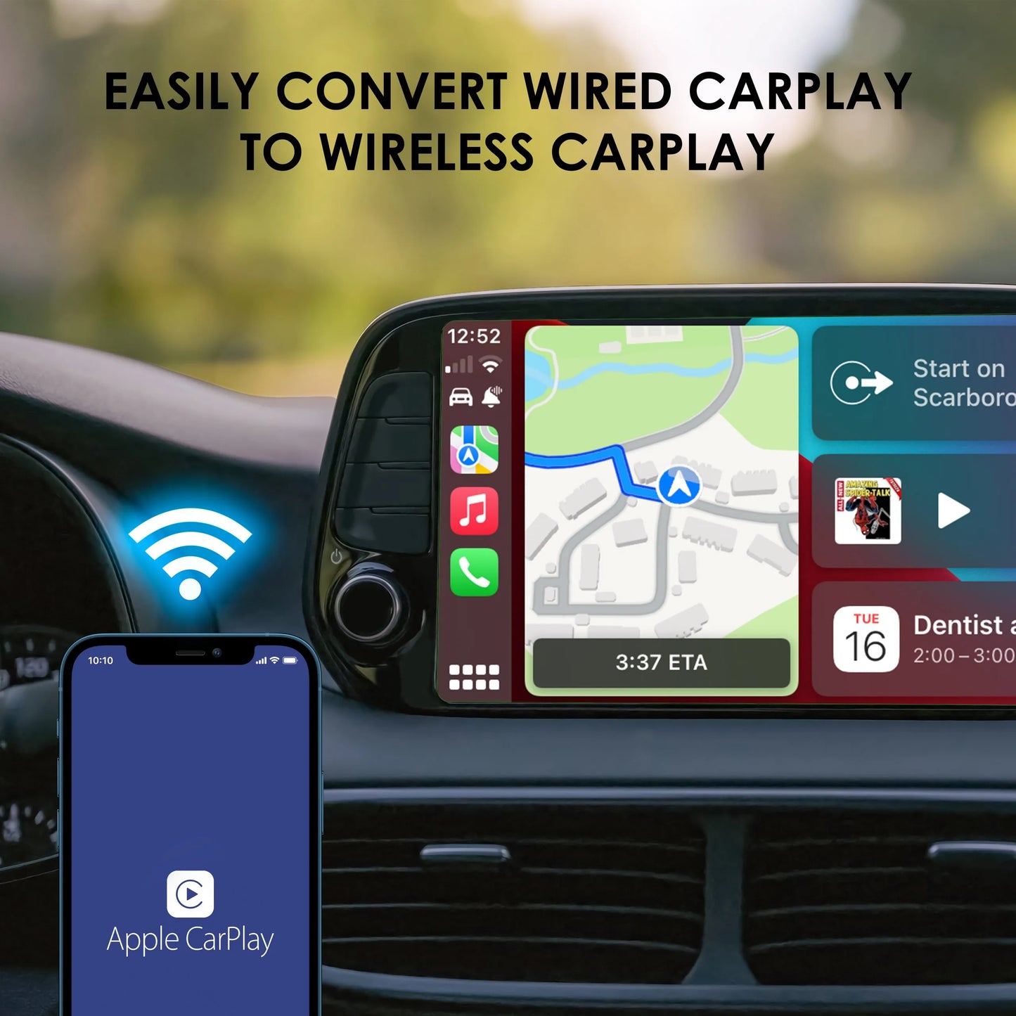 Adaptador inalámbrico Rexing CPW-1 para Apple CarPlay - Oferta