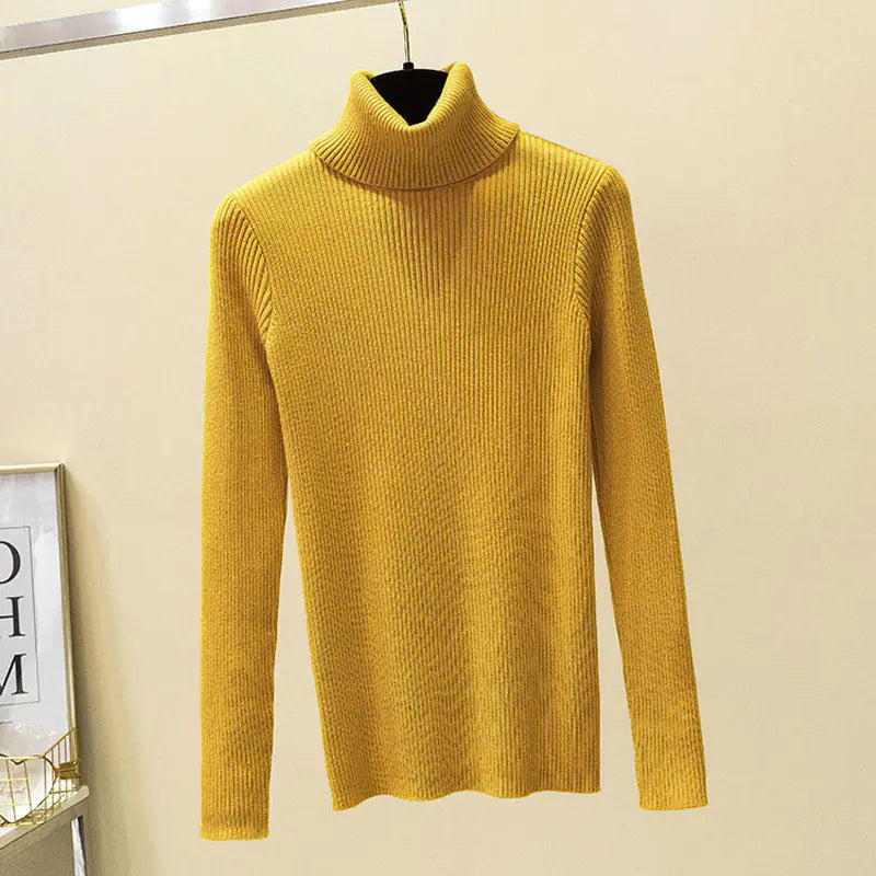 Women's Fitted Turtleneck Sweater for Fall/Winter
