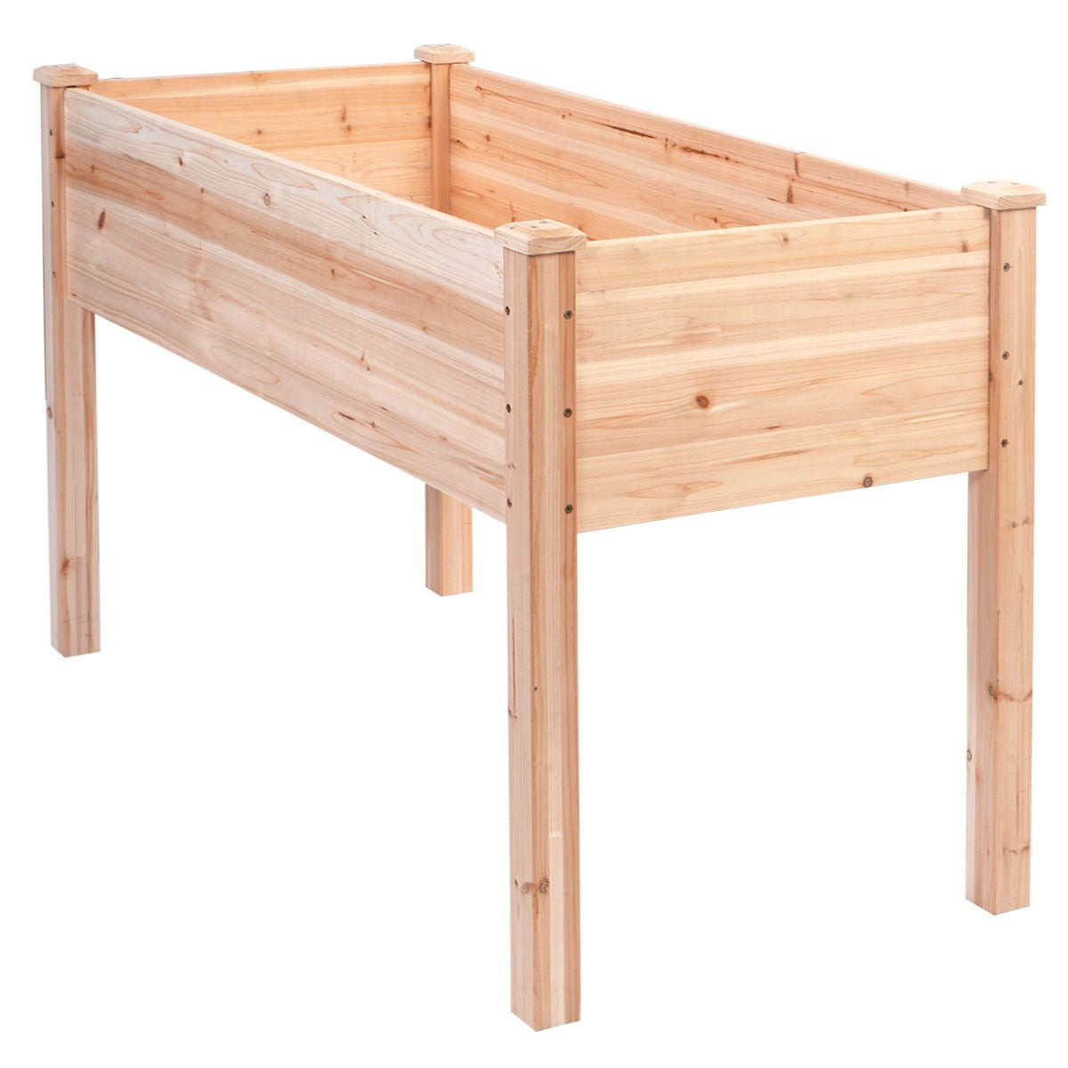 Cama de Jardín Elevada de Cedro de Madera Maciza de 30 Pulgadas de Alto