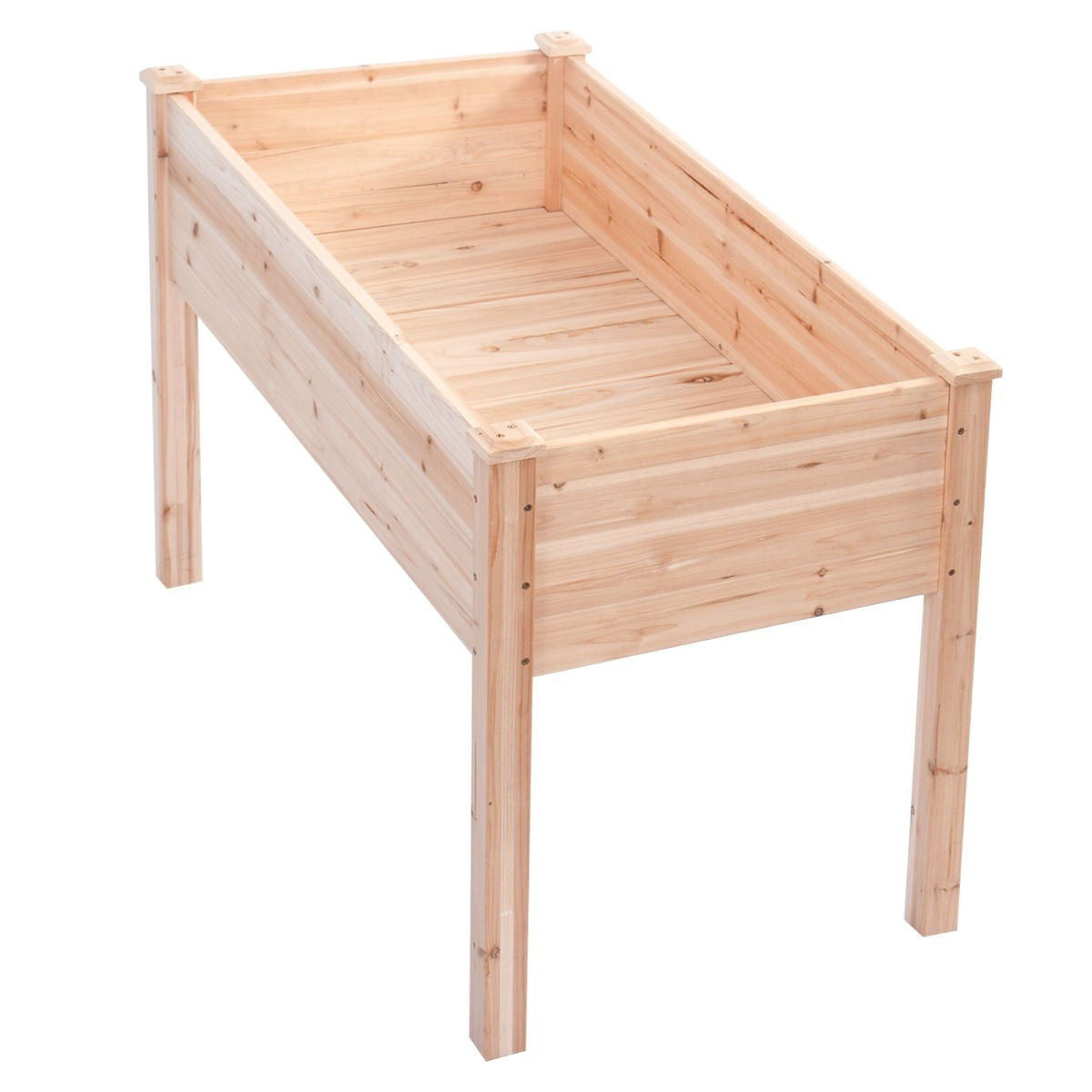 Cama de Jardín Elevada de Cedro de Madera Maciza de 30 Pulgadas de Alto