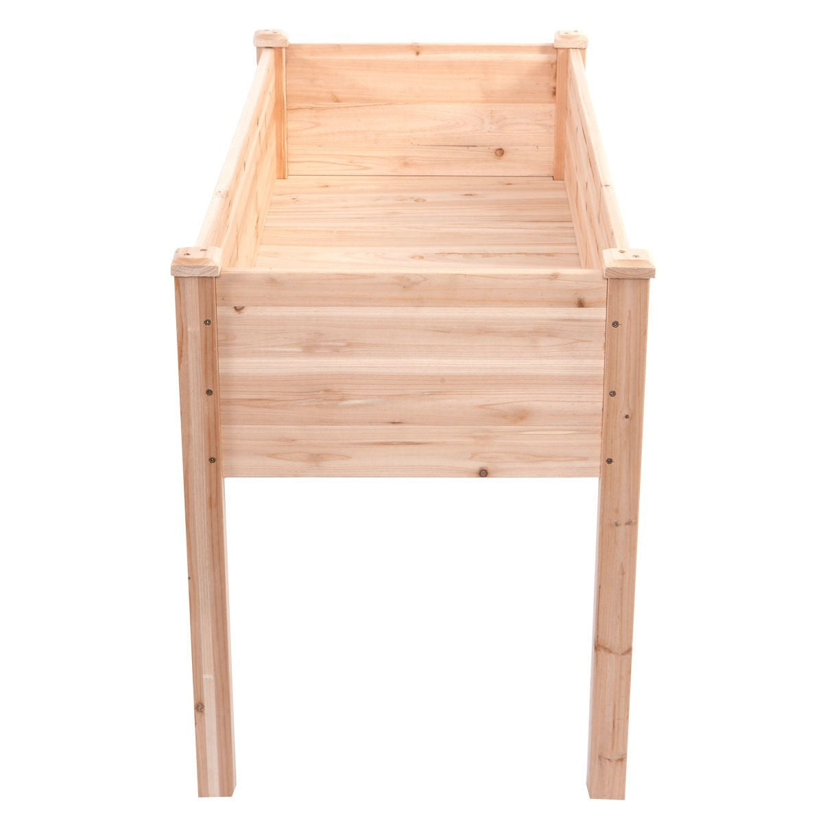 Cama de Jardín Elevada de Cedro de Madera Maciza de 30 Pulgadas de Alto