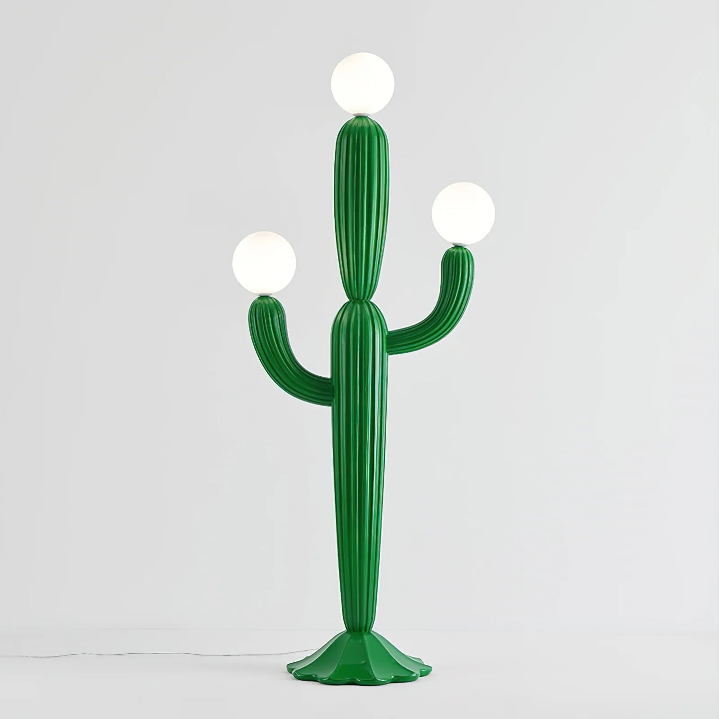 Lámpara de pie de cristal Cactus
