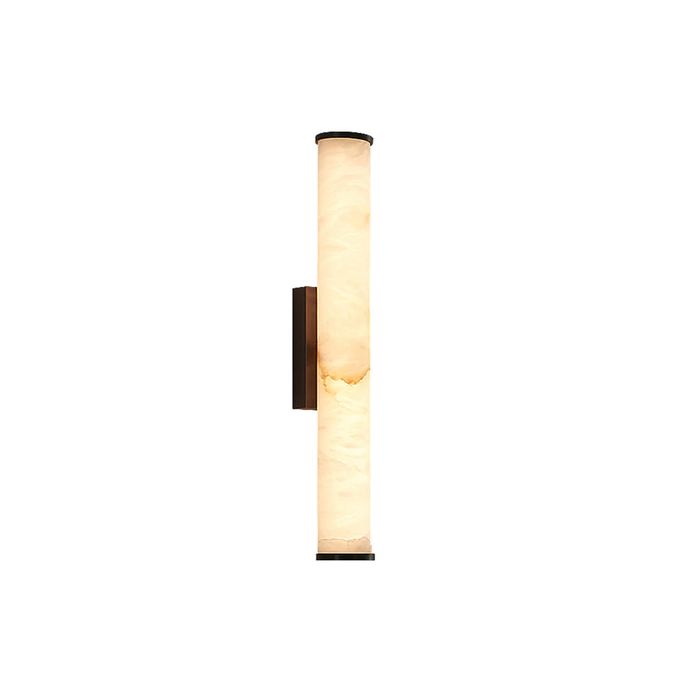 Aplique de pared cilíndrico Calisto Alabaster