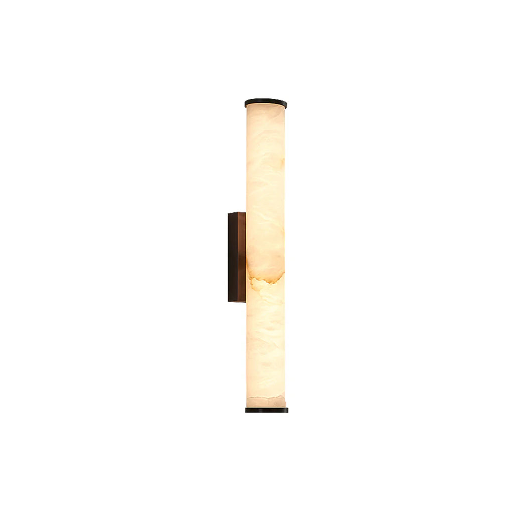 Aplique de pared cilíndrico Calisto Alabaster