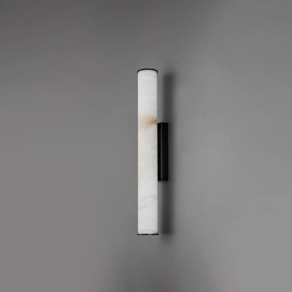 Aplique de pared cilíndrico Calisto Alabaster
