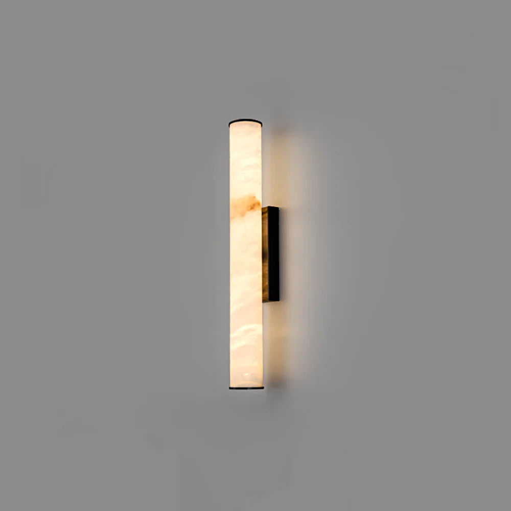 Aplique de pared cilíndrico Calisto Alabaster