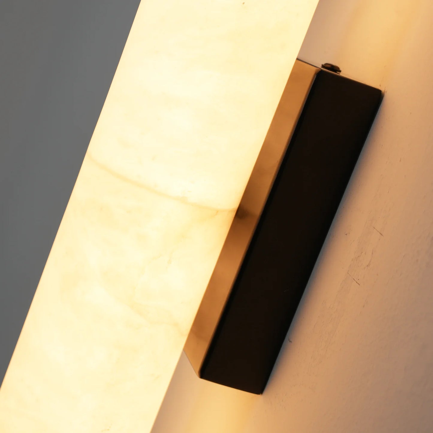 Aplique de pared cilíndrico Calisto Alabaster